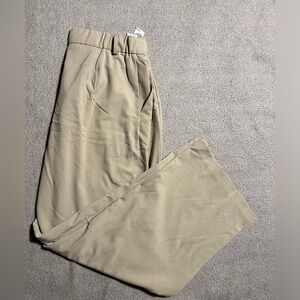 Wide leg pants - beige- high rise- size 6
